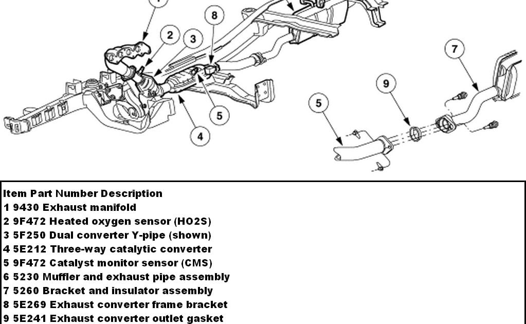 33 1996 Ford Ranger Exhaust System Diagram