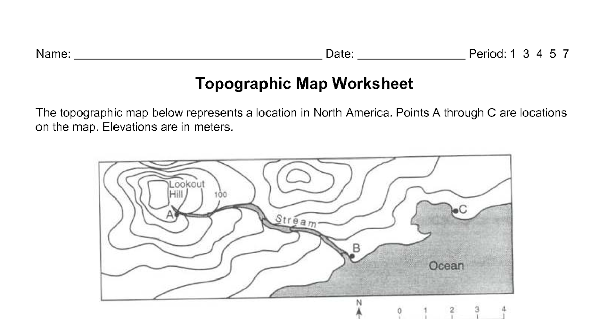 Topographic Maps Lab Answer Key - Home School