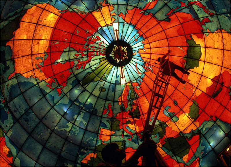 http://twistedsifter.com/2013/03/stained-glass-globe-mapparium-boston/