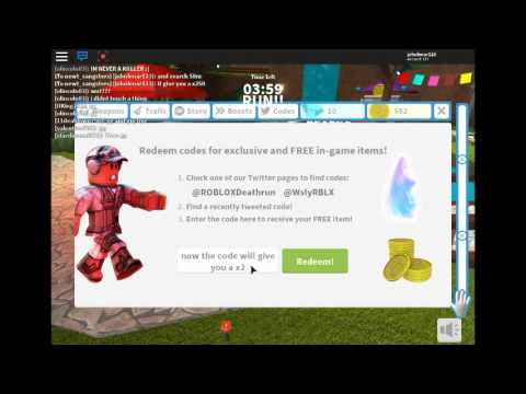 Roblox Deathrun Codes November 2018