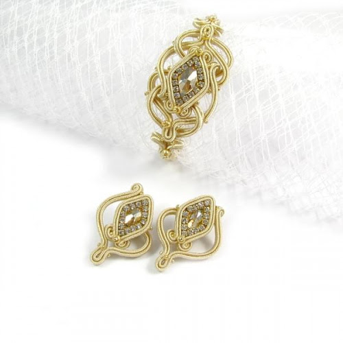 Biżuteria ślubna soutache Biżuteria ślubna soutache