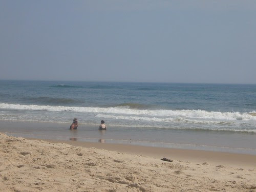 sitting beach