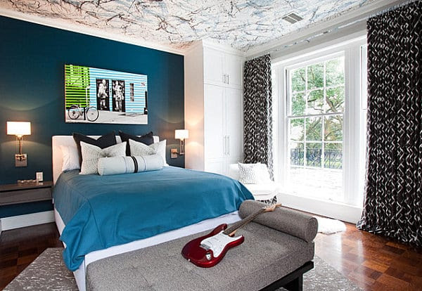 Schlafzimmer Bett Februari 2020