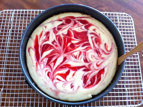 Running a Knife Around Edge of Cheesecake and Pan