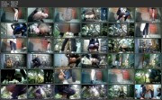Girls peeing at a public festival voyeur (Public Piss Poster 04)