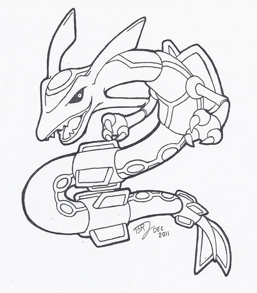 Belle Coloriage De Pokemon Rayquaza  Haut Coloriage HDImages et