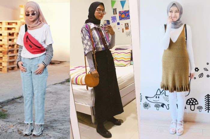 35 Trend Terbaru Baju Overall Pendek Hijab  Tresure Hunt