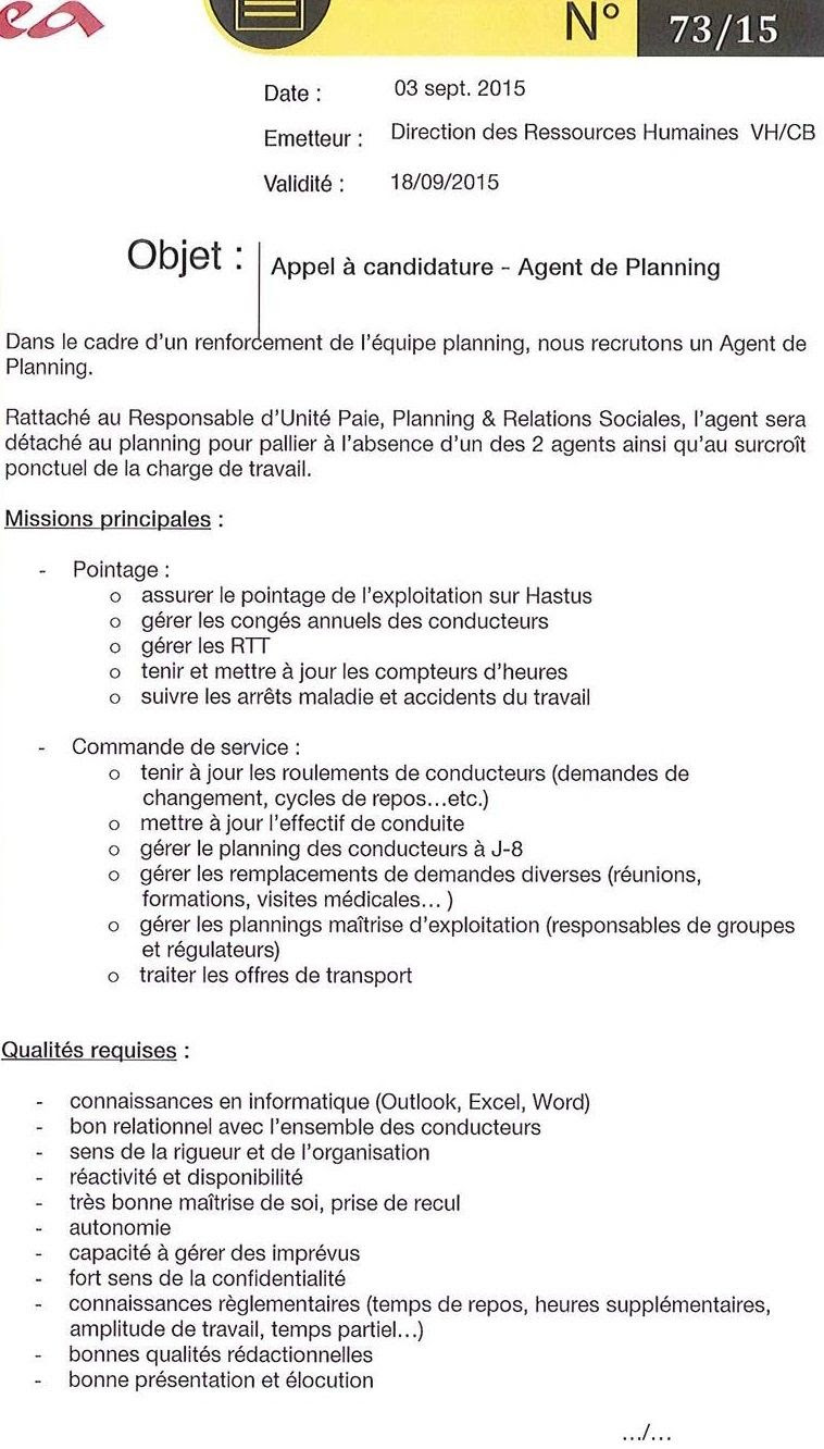 Exemple De La Note De Service  Le Meilleur Exemple