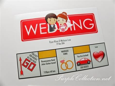 Monopoly Wedding Card Monopoly Wedding Card