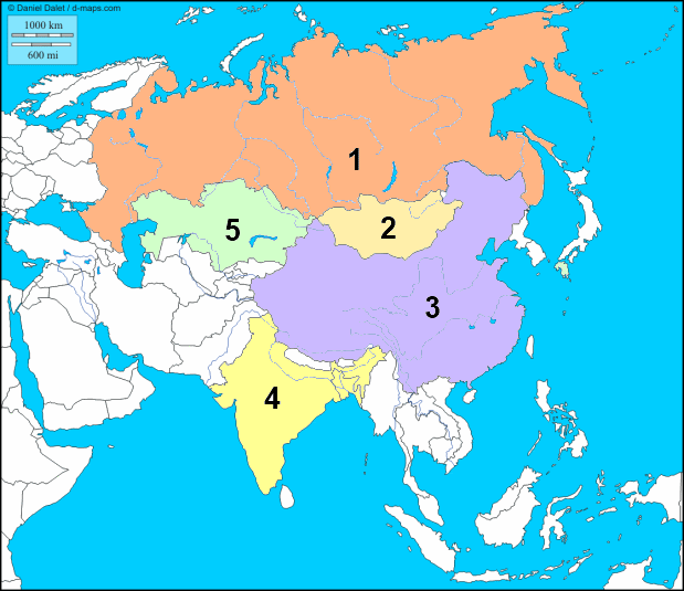 Asiens Karta | Karta