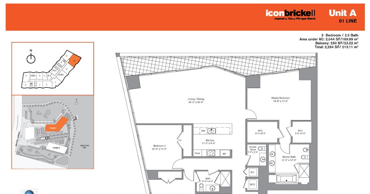 Eunia Home Design Icon Brickell Tower 1 Floor Plans