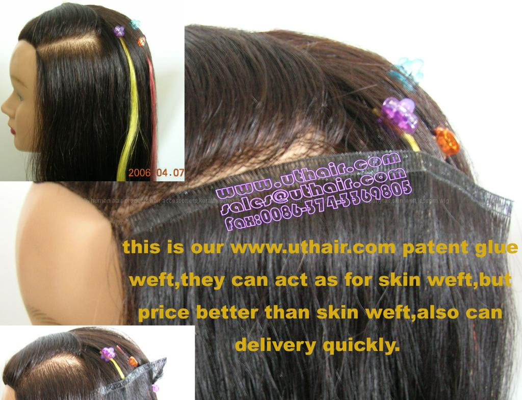 glue hair weft extension human extensions wig accessories diytrade