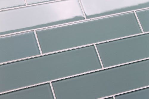 blue grey glass subway tile