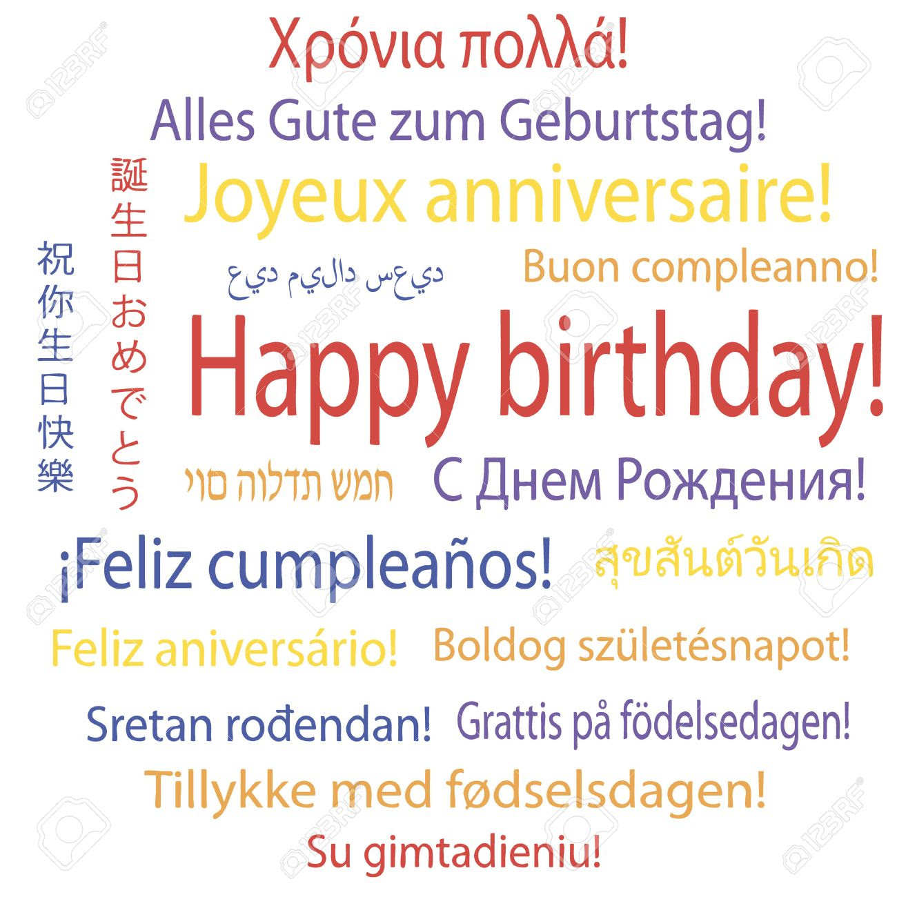 Alles Gute In Verschiedenen Sprachen geburtstagsglückwünsche