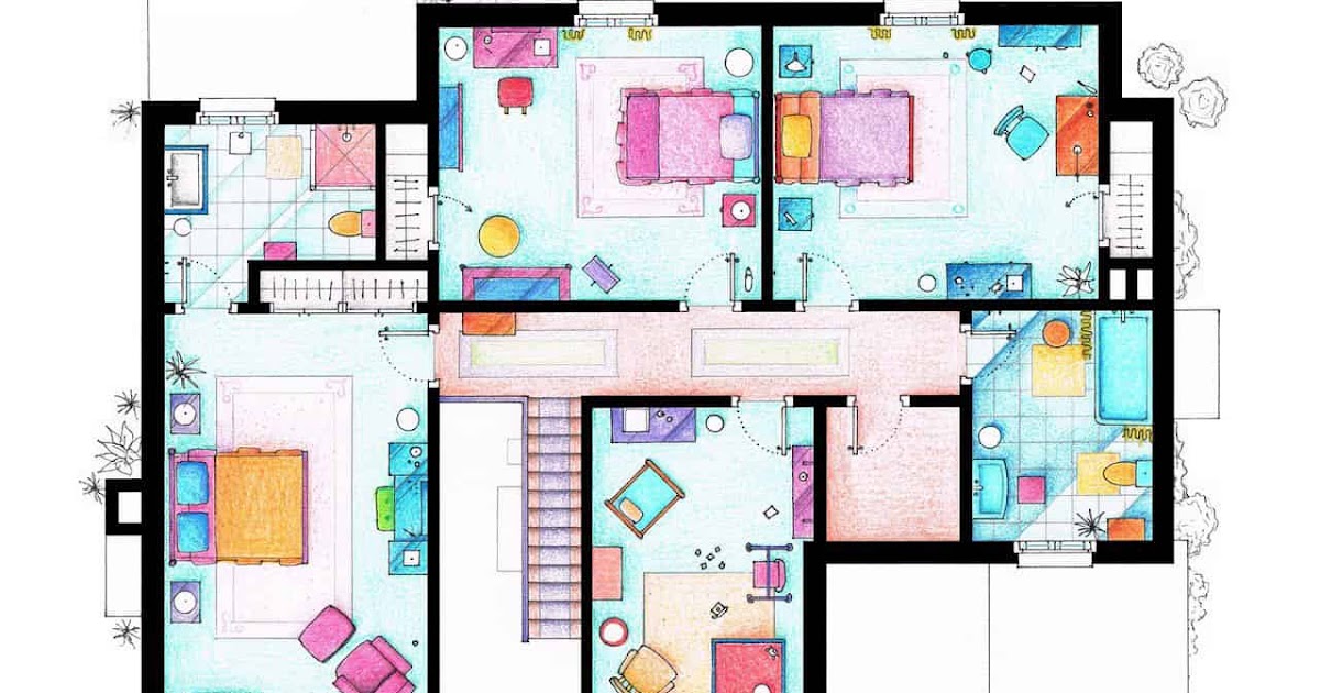 Cartoon House Floor Plan