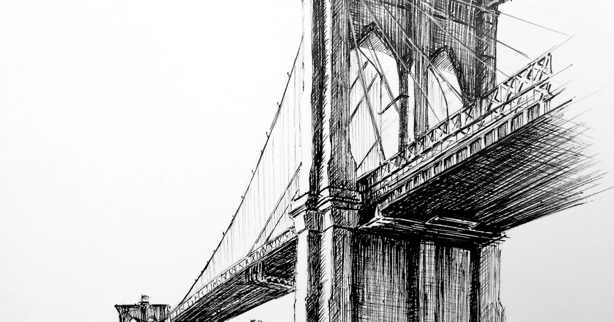 35+ Trends For New York Brooklyn Bridge Drawing | The Campbells