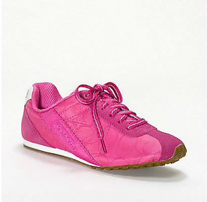 pink coach sneakers