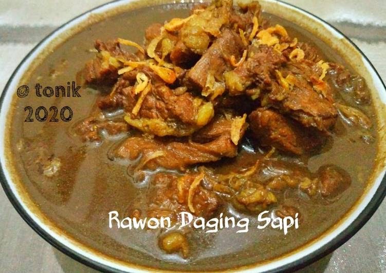 Cara memasak Rawon Daging Sapi - Foody Bloggers