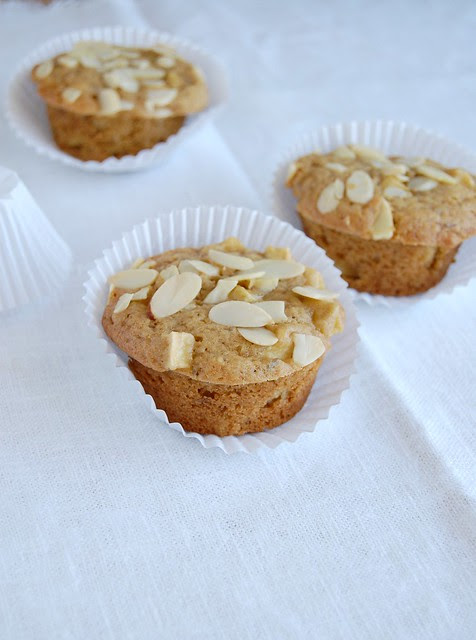 Molasses and caraway apple muffins