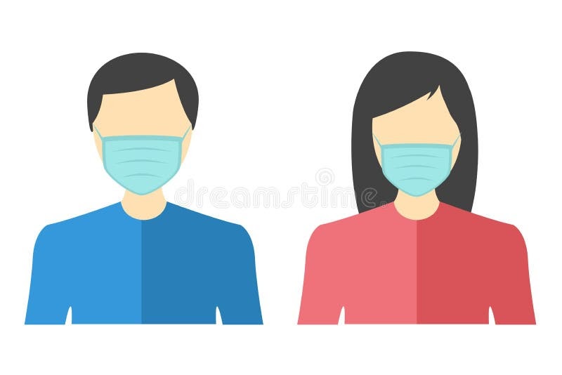 Vector Pakai Masker : Vektor Gambar Orang Pakai Masker Kartun Png