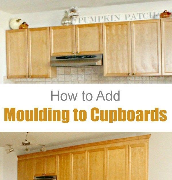 Cabinet Crown, How To Add Molding Cabinets
