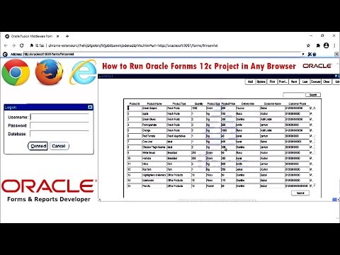 Run Forms12c on any Browser (Firefox, Chrome, Explorer)