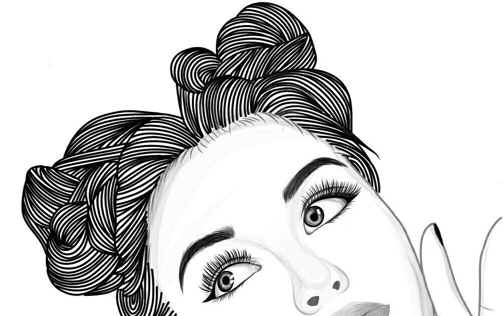 Dessin A Imprimer Fille  Coloriage Belle fille manga à imprimer sur