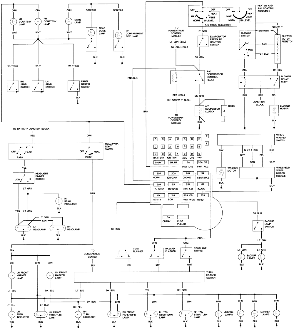 86 K5 Blazer Wiring Diagram Headlight