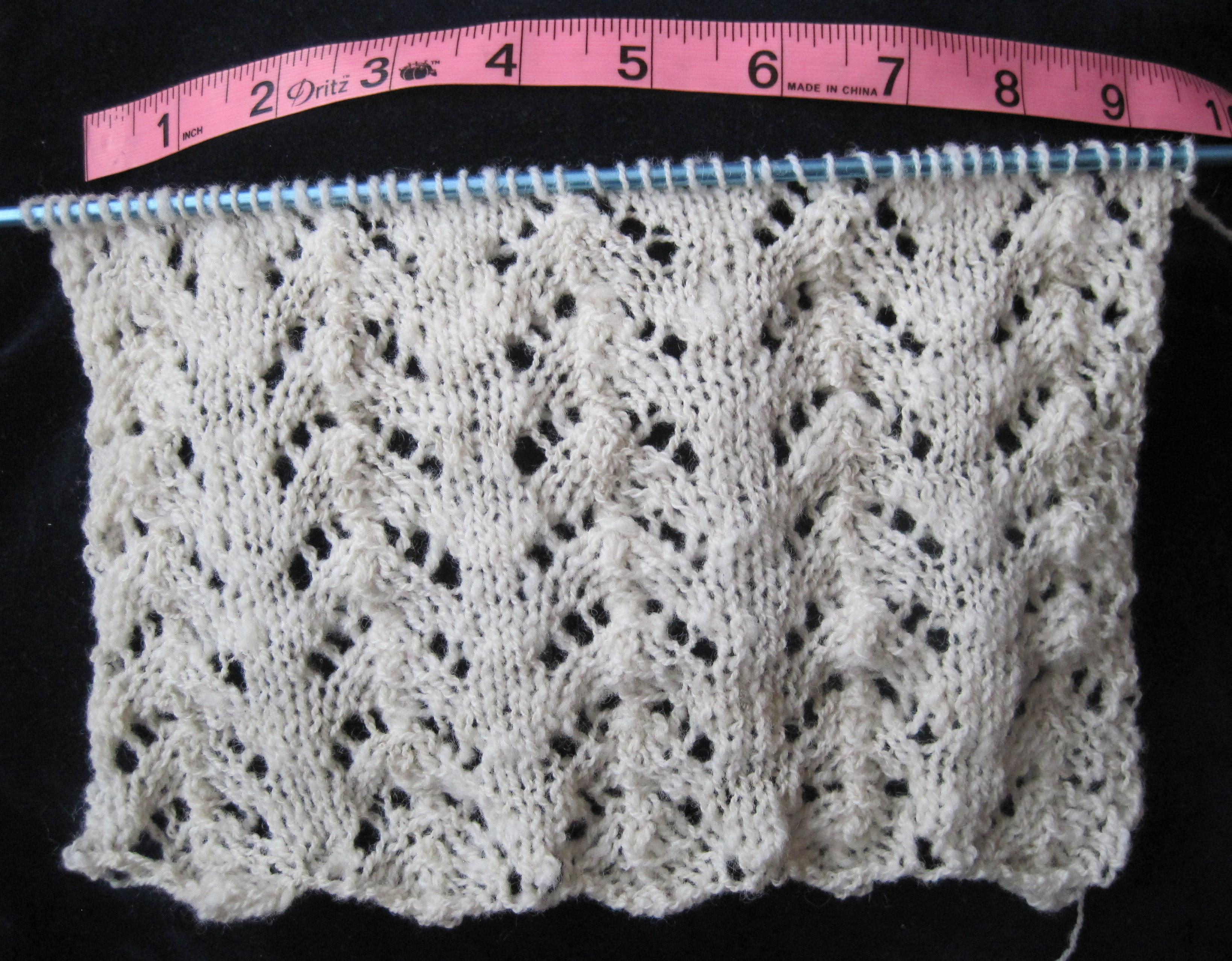 start of scarf