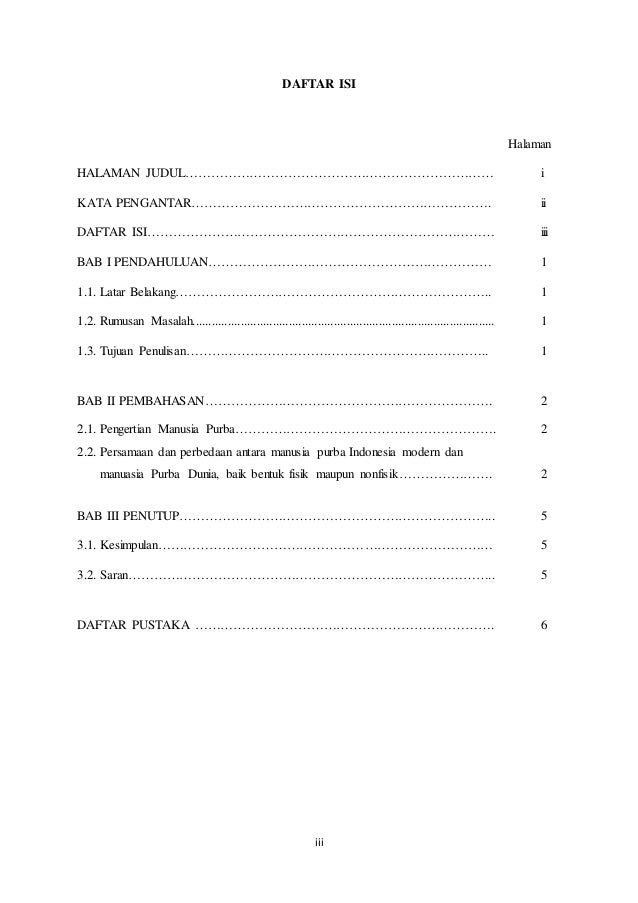 Contoh Makalah 3 Bab