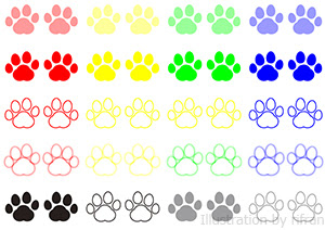 Ngagolak 猫 肉球 イラスト 透過