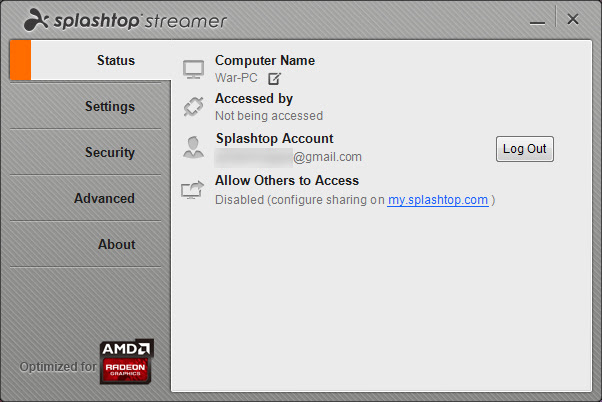 Splashtop streamer default password macos teamviewer