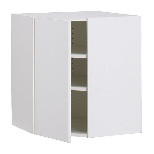 AKURUM Wall corner cabinet - white, Härlig white, 25x30 " - IKEA