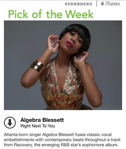 Starbucks iTunes Pick of the Week - Albegra Blessett - Right Next To You