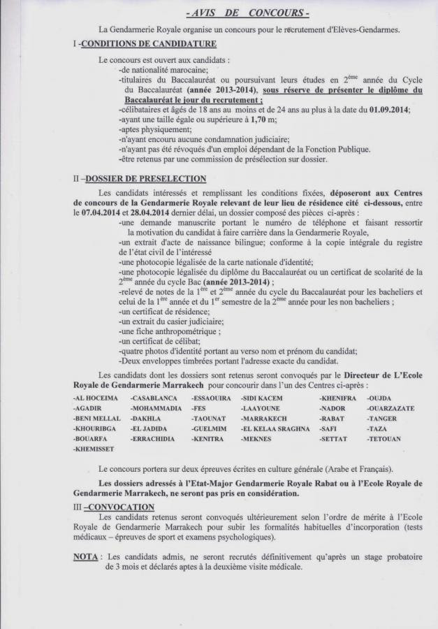 Exemple De Demande Manuscrite Pour Concours De Gendarmerie  Le
