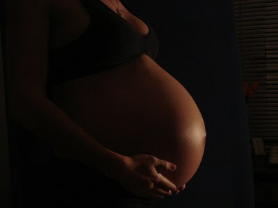 imagem da barriga de uma mulher grávida