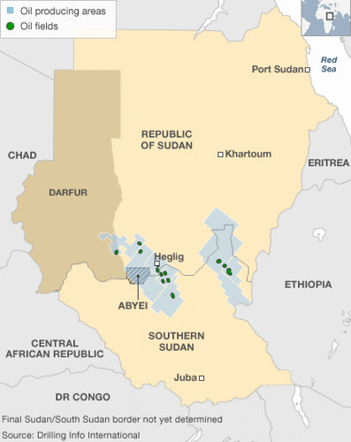 Border areas between Sudan and South Sudan where the proliferation of oil resources is a major cause for conflict. The South Sudan government recently withdrew from the Heglig oil fields after international condemnation. by Pan-African News Wire File Photos
