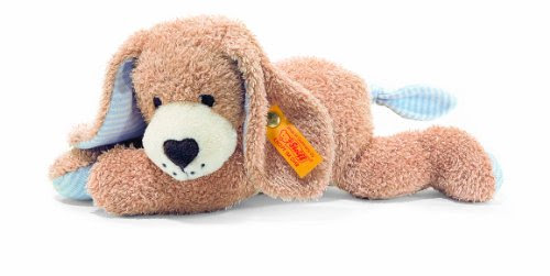 Kleinkindspielzeug Steiff 238000 Gute Nacht Hund 22 cm beige / blau