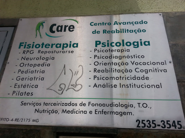 Care - Centro Avançado de Reabilitação Fisioterapia - Fisioterapeuta