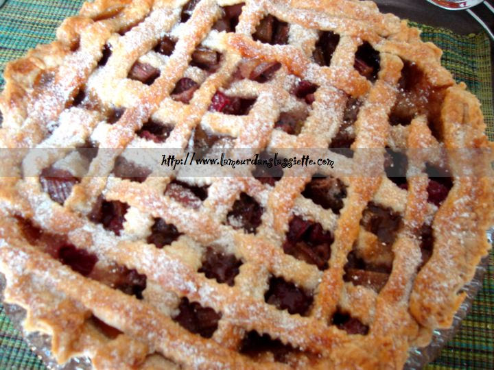 torta ruibarbo