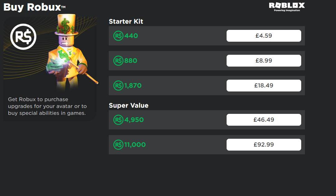 codes cost 2750 robuxs noobs accounts passwords