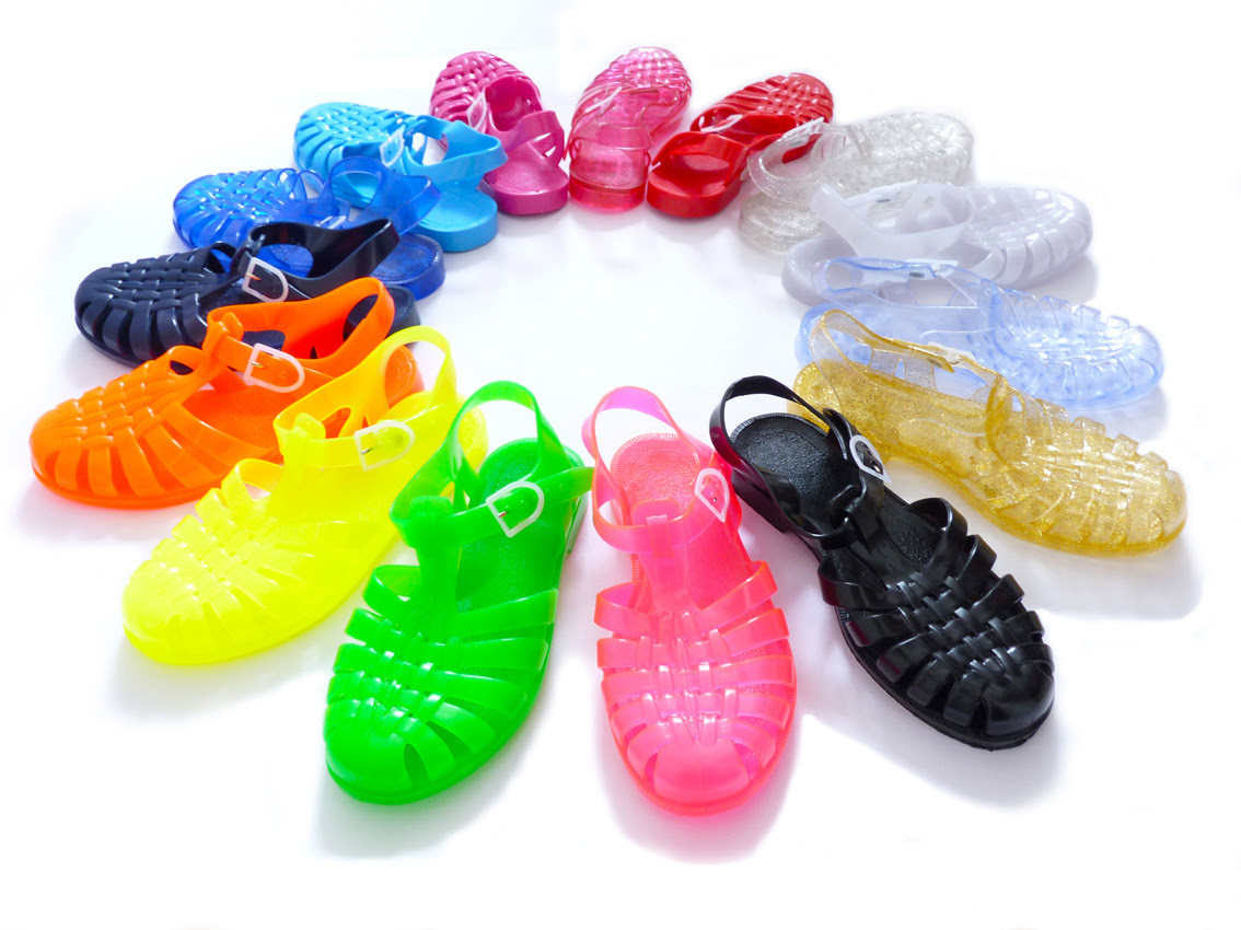 beach plastic sandals