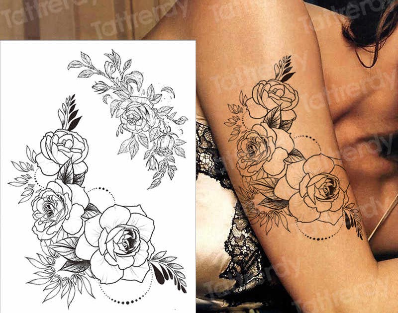 Paling Bagus 16+ Tato Bunga Mawar Di Lengan Gambar Bunga Indah