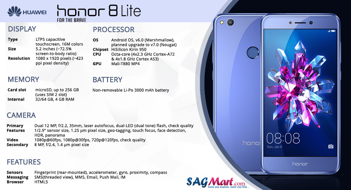 Сравнение хоноров 8. Huawei Honor 8 Lite. Honor 8 Lite дисплей размер. Хонор x8лайт характеристики. Honor 8 Lite MICROSD.