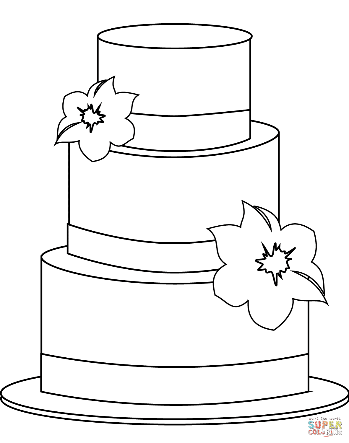 torte zum ausmalen