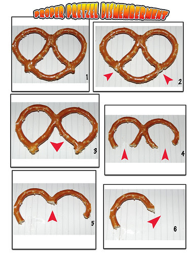 Proper pretzel dismemberment