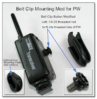 CP1089: Belt Clip & Aux Mounting Mod for PW