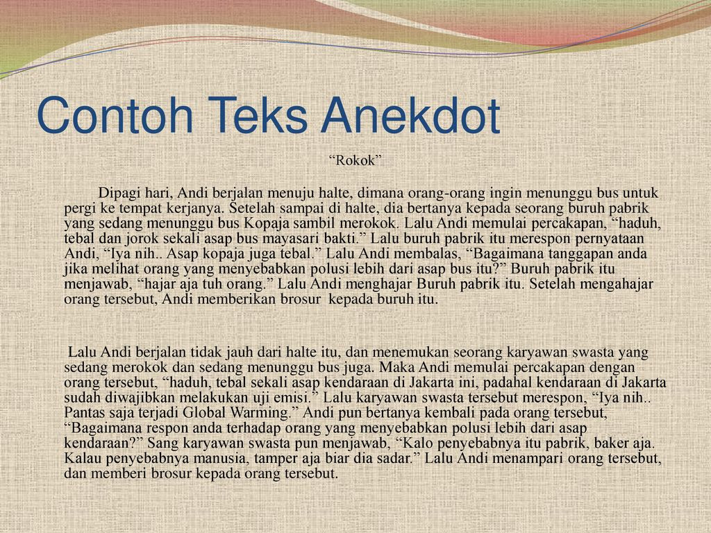 Contoh Teks Anekdot Beserta Struktur Dan Makna Tersirat | Kreator Meme