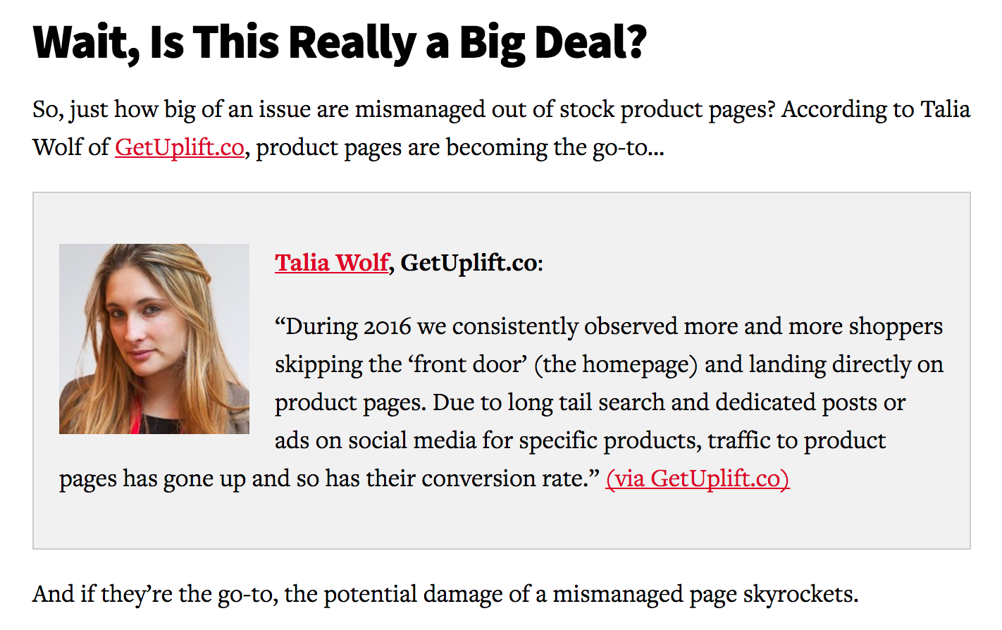 Quote from Talia Wolf