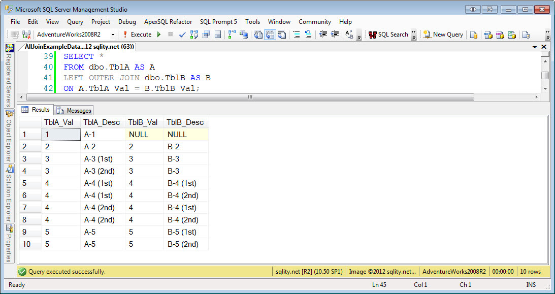 Query rows